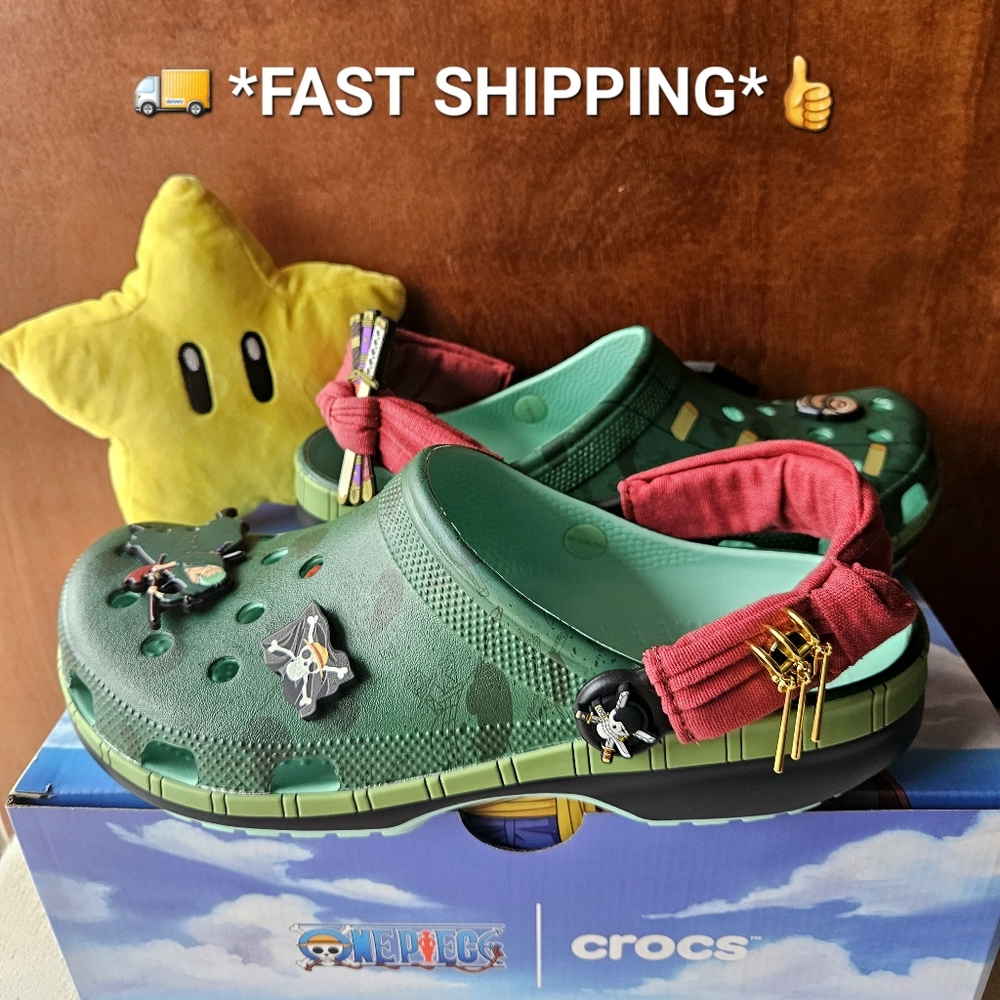 Crocs × ONE PIECE ZORO Classic Clog 2026 Mens Size 10 & 11 [NEW IN BOX]